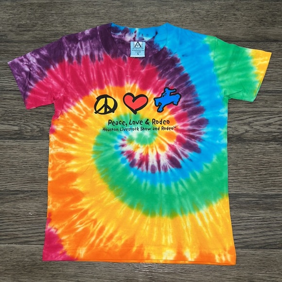 Houston Livestock Show and Rodeo tie-dye t shirt youth - Picture 9 of 9